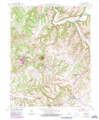 Loretto Kentucky Historical topographic map, 1:24000 scale, 7.5 X 7.5 Minute, Year 1953