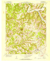 Loretto Kentucky Historical topographic map, 1:24000 scale, 7.5 X 7.5 Minute, Year 1953