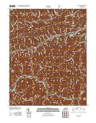Louellen Kentucky Historical topographic map, 1:24000 scale, 7.5 X 7.5 Minute, Year 2011