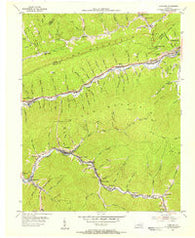 Louellen Kentucky Historical topographic map, 1:24000 scale, 7.5 X 7.5 Minute, Year 1954