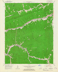 Louellen Kentucky Historical topographic map, 1:24000 scale, 7.5 X 7.5 Minute, Year 1954