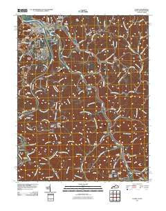 Louisa Kentucky Historical topographic map, 1:24000 scale, 7.5 X 7.5 Minute, Year 2011