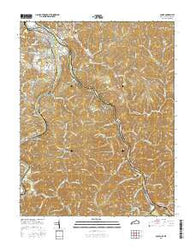 Louisa Kentucky Current topographic map, 1:24000 scale, 7.5 X 7.5 Minute, Year 2016