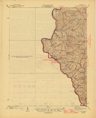Louisa Kentucky Historical topographic map, 1:62500 scale, 15 X 15 Minute, Year 1939