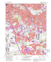 Louisville East Kentucky Historical topographic map, 1:24000 scale, 7.5 X 7.5 Minute, Year 1982