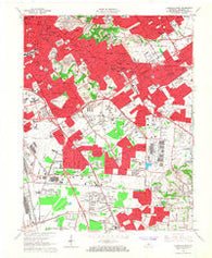 Louisville East Kentucky Historical topographic map, 1:24000 scale, 7.5 X 7.5 Minute, Year 1965