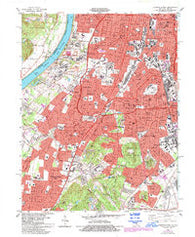 Louisville West Kentucky Historical topographic map, 1:24000 scale, 7.5 X 7.5 Minute, Year 1983