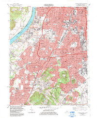 Louisville West Kentucky Historical topographic map, 1:24000 scale, 7.5 X 7.5 Minute, Year 1983