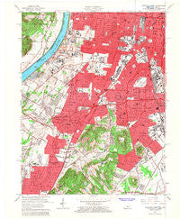 Louisville West Kentucky Historical topographic map, 1:24000 scale, 7.5 X 7.5 Minute, Year 1965