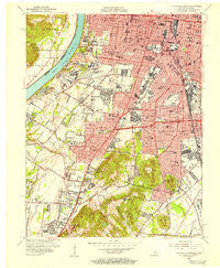 Louisville West Kentucky Historical topographic map, 1:24000 scale, 7.5 X 7.5 Minute, Year 1955