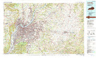 Louisville Kentucky Historical topographic map, 1:100000 scale, 30 X 60 Minute, Year 1986