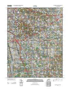 Louisville East Kentucky Historical topographic map, 1:24000 scale, 7.5 X 7.5 Minute, Year 2013