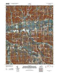 Lovelaceville Kentucky Historical topographic map, 1:24000 scale, 7.5 X 7.5 Minute, Year 2010