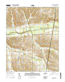 Lovelaceville Kentucky Current topographic map, 1:24000 scale, 7.5 X 7.5 Minute, Year 2016