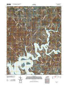 Lucas Kentucky Historical topographic map, 1:24000 scale, 7.5 X 7.5 Minute, Year 2010