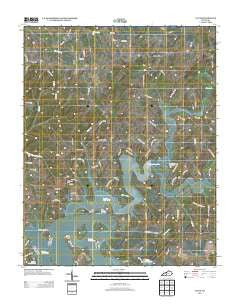 Lucas Kentucky Historical topographic map, 1:24000 scale, 7.5 X 7.5 Minute, Year 2013