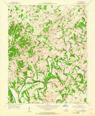 Lucas Kentucky Historical topographic map, 1:24000 scale, 7.5 X 7.5 Minute, Year 1954