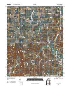 Lynnville Kentucky Historical topographic map, 1:24000 scale, 7.5 X 7.5 Minute, Year 2010