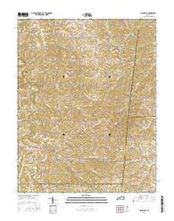 Mackville Kentucky Current topographic map, 1:24000 scale, 7.5 X 7.5 Minute, Year 2016