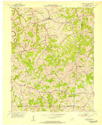Mackville Kentucky Historical topographic map, 1:24000 scale, 7.5 X 7.5 Minute, Year 1953