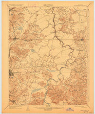 Madisonville Kentucky Historical topographic map, 1:62500 scale, 15 X 15 Minute, Year 1909