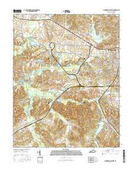 Madisonville West Kentucky Current topographic map, 1:24000 scale, 7.5 X 7.5 Minute, Year 2016