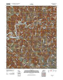 Madrid Kentucky Historical topographic map, 1:24000 scale, 7.5 X 7.5 Minute, Year 2010
