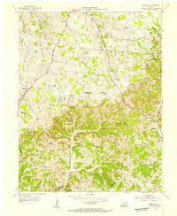 Magnolia Kentucky Historical topographic map, 1:24000 scale, 7.5 X 7.5 Minute, Year 1953
