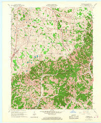 Magnolia Kentucky Historical topographic map, 1:24000 scale, 7.5 X 7.5 Minute, Year 1961