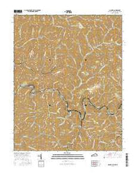 Majestic Kentucky Current topographic map, 1:24000 scale, 7.5 X 7.5 Minute, Year 2016