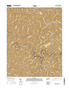 Majestic Kentucky Current topographic map, 1:24000 scale, 7.5 X 7.5 Minute, Year 2016