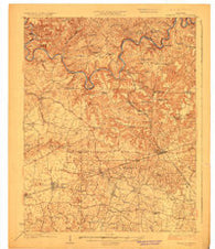 Mammoth Cave Kentucky Historical topographic map, 1:62500 scale, 15 X 15 Minute, Year 1923