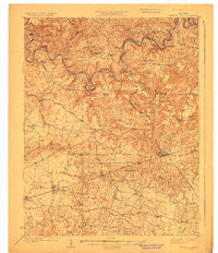 Mammoth Cave Kentucky Historical topographic map, 1:62500 scale, 15 X 15 Minute, Year 1923