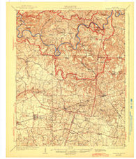 Mammoth Cave Kentucky Historical topographic map, 1:62500 scale, 15 X 15 Minute, Year 1923