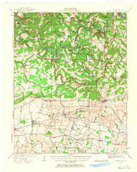 Mammoth Cave Kentucky Historical topographic map, 1:62500 scale, 15 X 15 Minute, Year 1922