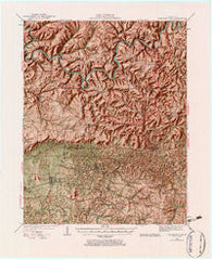 Mammoth Cave Kentucky Historical topographic map, 1:62500 scale, 15 X 15 Minute, Year 1922