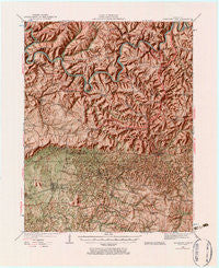Mammoth Cave Kentucky Historical topographic map, 1:62500 scale, 15 X 15 Minute, Year 1922
