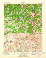 Mammoth Cave Kentucky Historical topographic map, 1:62500 scale, 15 X 15 Minute, Year 1922