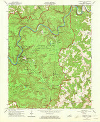 Mammoth Cave Kentucky Historical topographic map, 1:24000 scale, 7.5 X 7.5 Minute, Year 1965