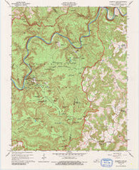 Mammoth Cave Kentucky Historical topographic map, 1:24000 scale, 7.5 X 7.5 Minute, Year 1965