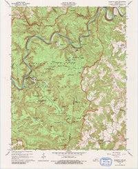 Mammoth Cave Kentucky Historical topographic map, 1:24000 scale, 7.5 X 7.5 Minute, Year 1965