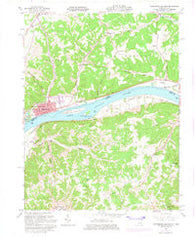 Manchester Islands Kentucky Historical topographic map, 1:24000 scale, 7.5 X 7.5 Minute, Year 1961