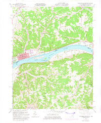 Manchester Islands Kentucky Historical topographic map, 1:24000 scale, 7.5 X 7.5 Minute, Year 1961