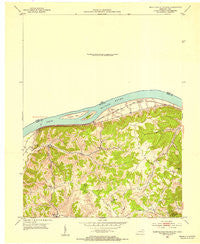 Manchester Islands Kentucky Historical topographic map, 1:24000 scale, 7.5 X 7.5 Minute, Year 1952
