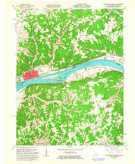 Manchester Islands Kentucky Historical topographic map, 1:24000 scale, 7.5 X 7.5 Minute, Year 1961