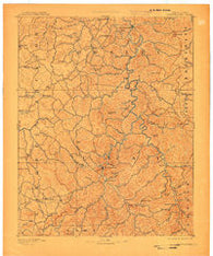 Manchester Kentucky Historical topographic map, 1:125000 scale, 30 X 30 Minute, Year 1891