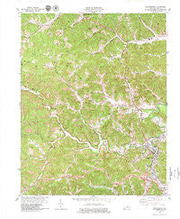 Manchester Kentucky Historical topographic map, 1:24000 scale, 7.5 X 7.5 Minute, Year 1979