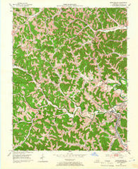 Manchester Kentucky Historical topographic map, 1:24000 scale, 7.5 X 7.5 Minute, Year 1952