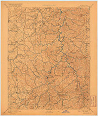 Manchester Kentucky Historical topographic map, 1:125000 scale, 30 X 30 Minute, Year 1891