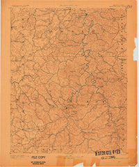 Manchester Kentucky Historical topographic map, 1:125000 scale, 30 X 30 Minute, Year 1891